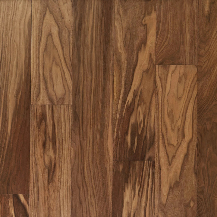 Light Brown Walnut Wire-Brushed Water Resistant Engineered Hardwood
