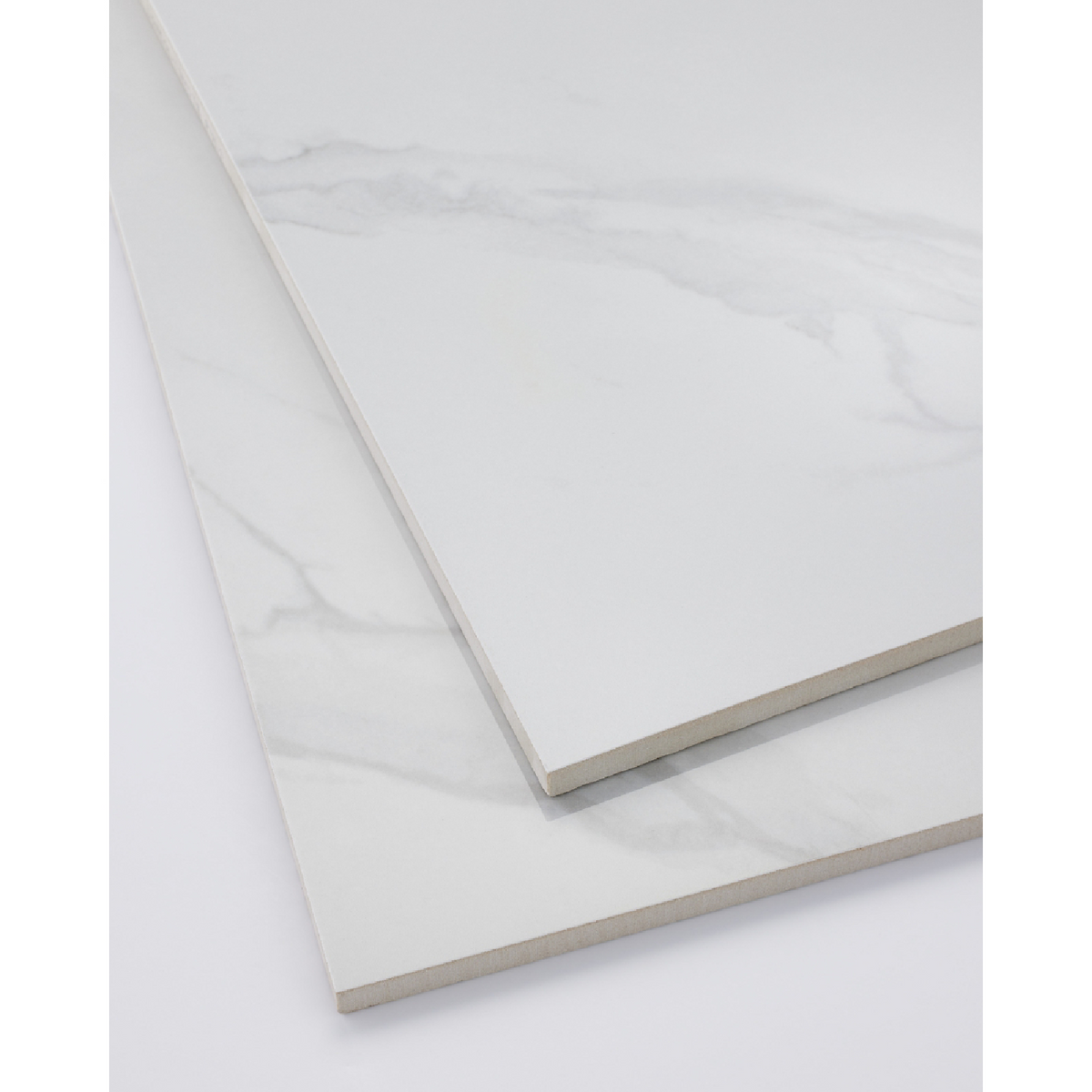 Lincoln White Polished Porcelain Wall and Floor Tile - 12 x 24 in.