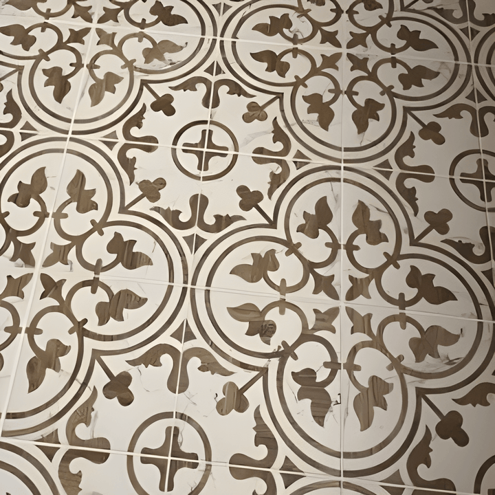 Llama Arte Loire Silver 9-3/4 in. x 9-3/4 in. Porcelain Floor and Wall Tile (10.88 sq. ft./Case) - Super Arbor