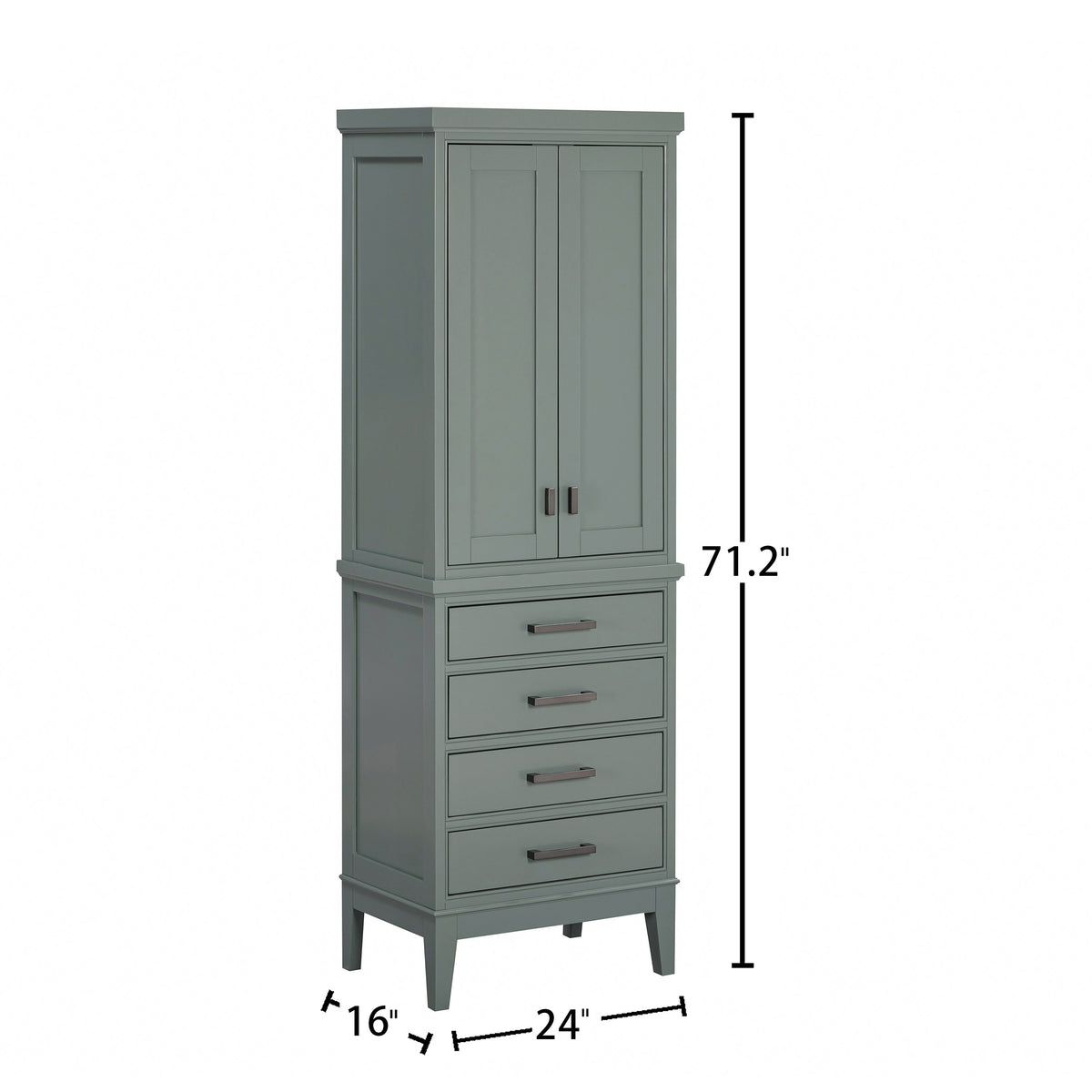 Avanity Madison 24"W x 16"D x 71"H White Linen Cabinet