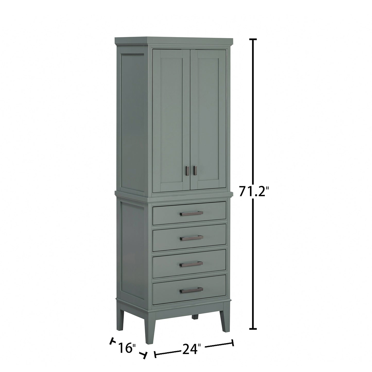 Avanity Madison 24"W x 16"D x 71"H White Linen Cabinet