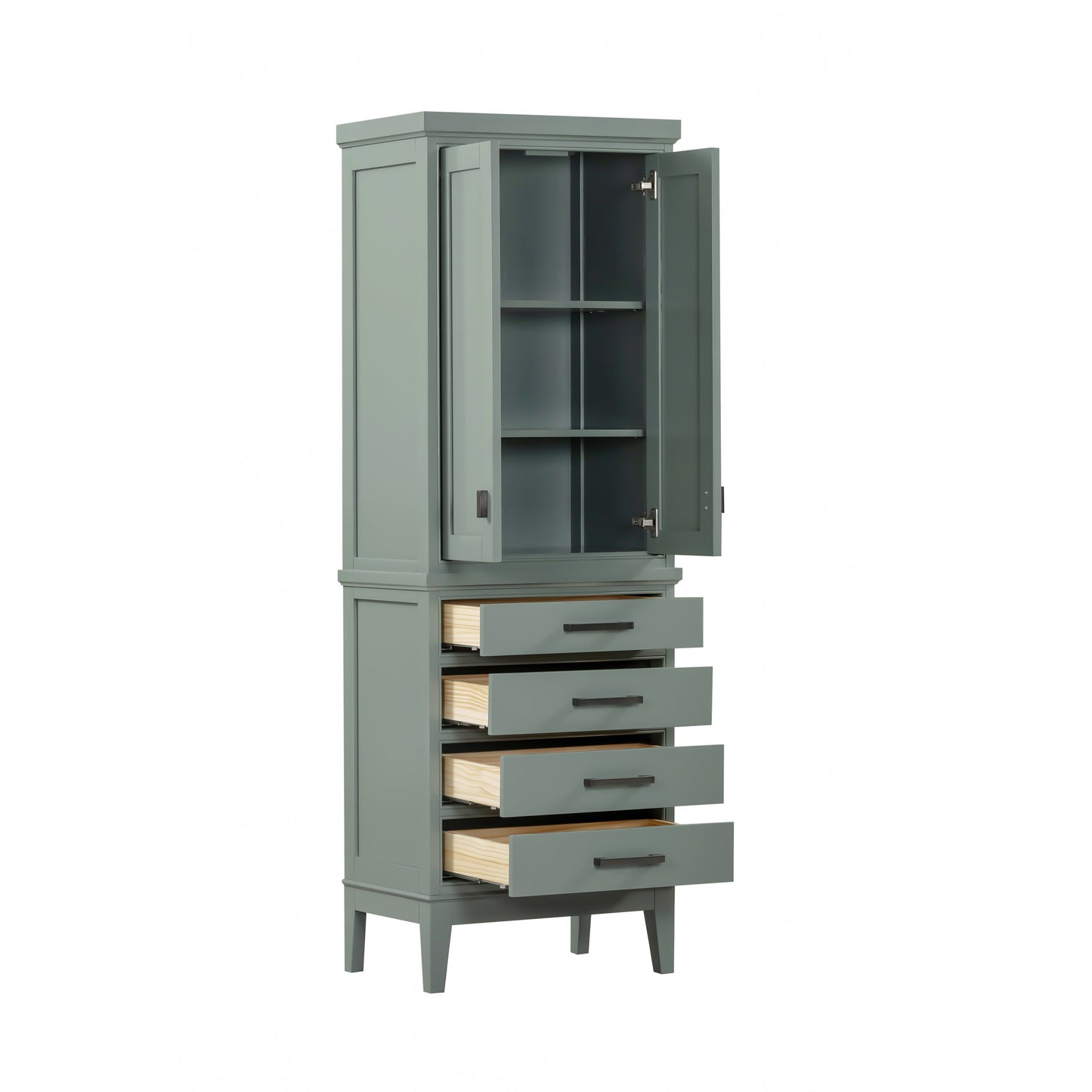 Avanity Madison 24 in. W x 16 in. D x 71.2 in. H White Bathroom Linen Cabinet