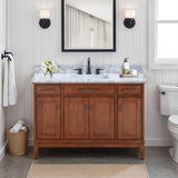 Avanity Madison 48-in Tobacco Bathroom Vanity Cabinet
