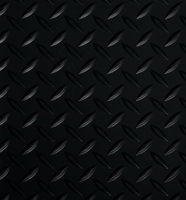 G-Floor Diamond Tread 7-1/2-ft x 17-ft Midnight Black Diamond Plate Garage Floor Roll