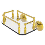 Allied Brass Monte Carlo Collection Wall Mounted Glass Guest Towel Tray in Venetian Bronze