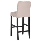 Safavieh Tiffany Taupe/Gray Upholstered Bar Stool