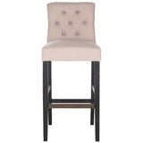 Safavieh Tiffany Taupe/Gray Upholstered Bar Stool