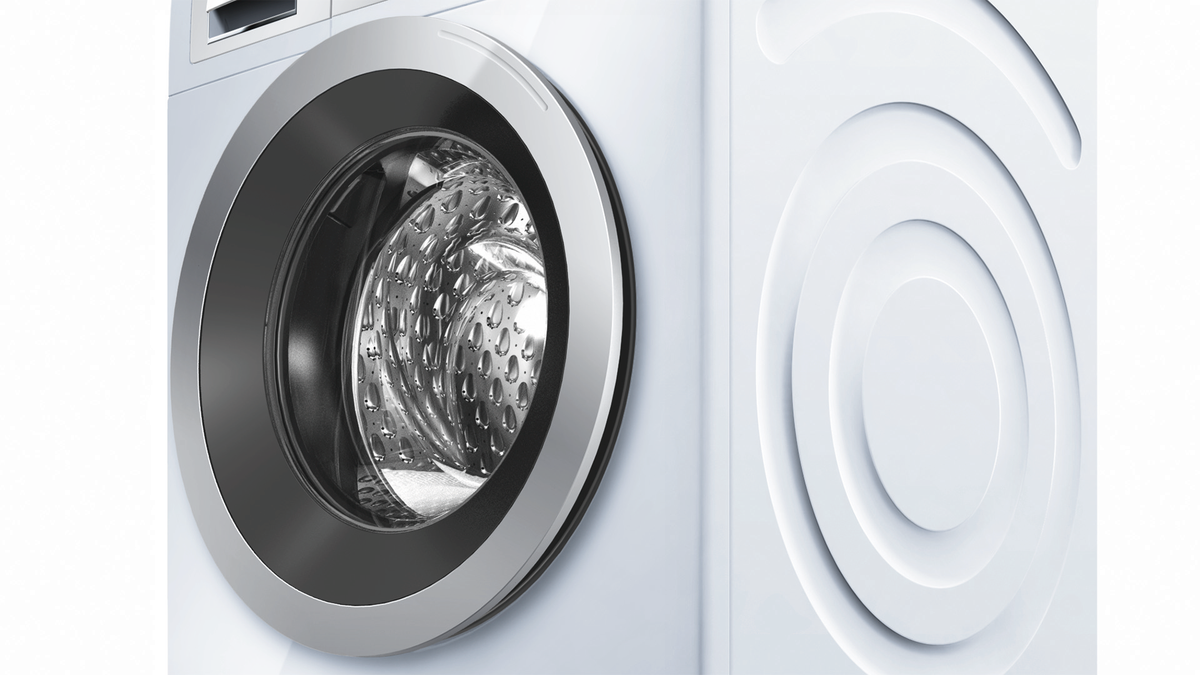 Bosch 500 Series 2.2-cu ft High-Efficiency Stackable Front-Load Washer, White with Silver Trim, ENERGY STAR