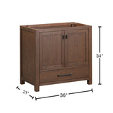 Avanity Modero 36-in White Bathroom Vanity Cabinet