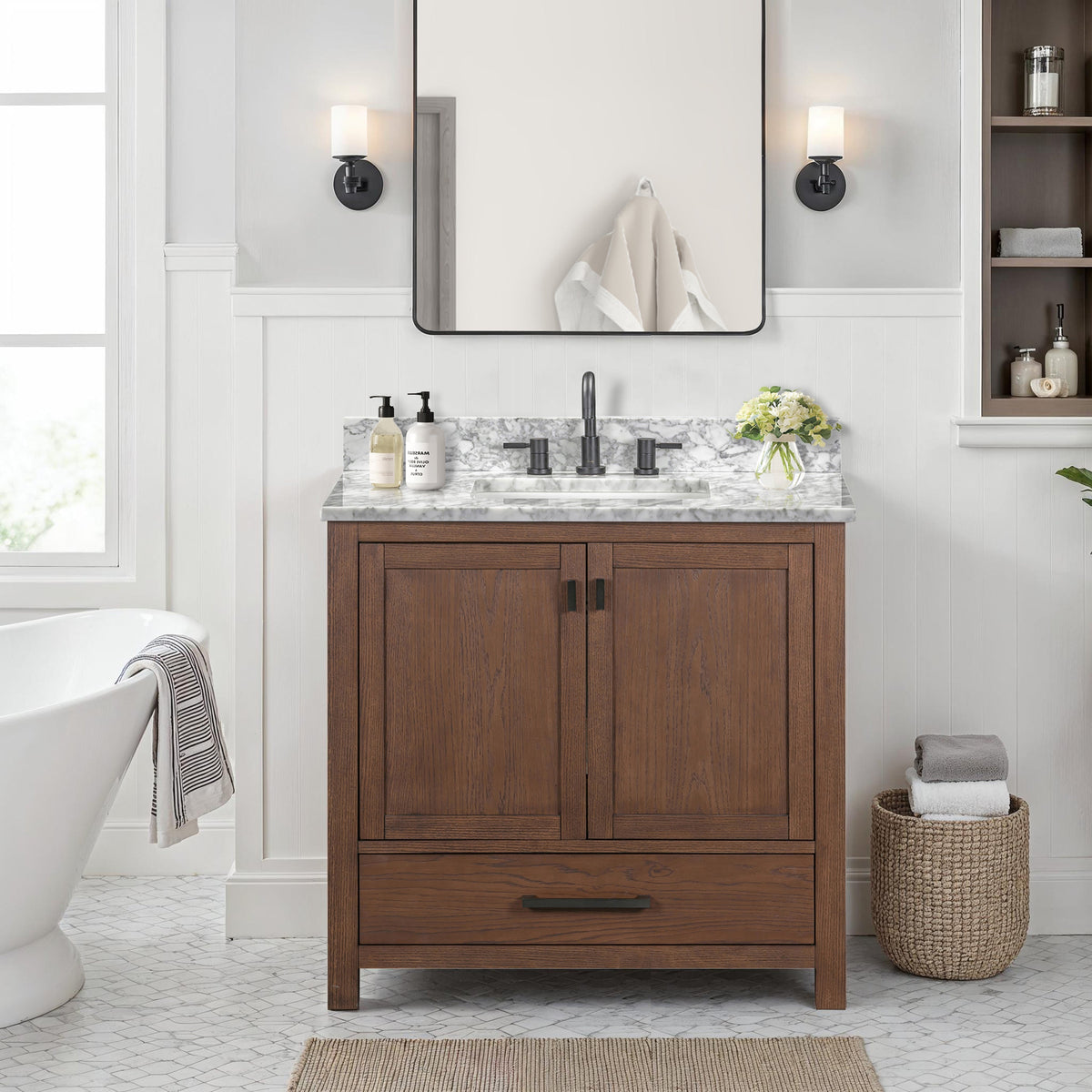 Avanity Modero 36-in White Bathroom Vanity Cabinet