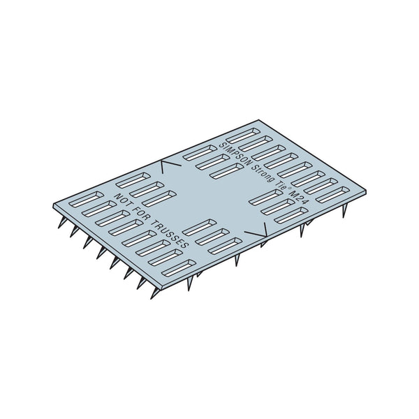 Simpson Galvanized Mending Plate 2" x 4" 20 GA