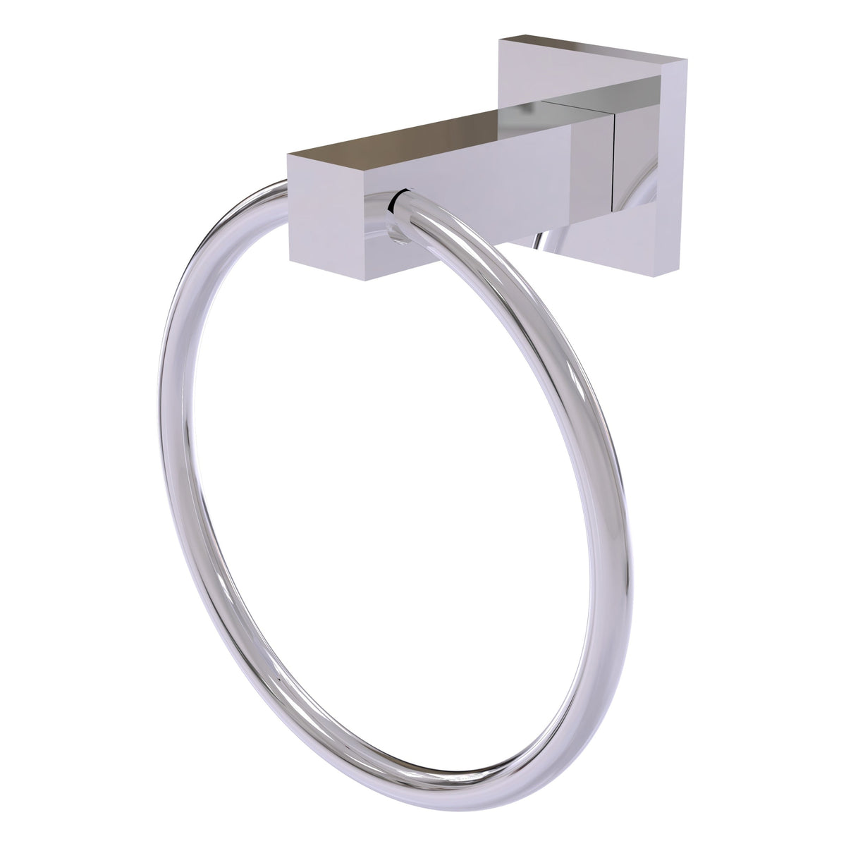 Allied Brass Montero Matte Black Wall Mount Towel Ring, 6-inch