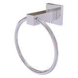 Allied Brass Montero Matte Black Wall Mount Towel Ring, 6-inch