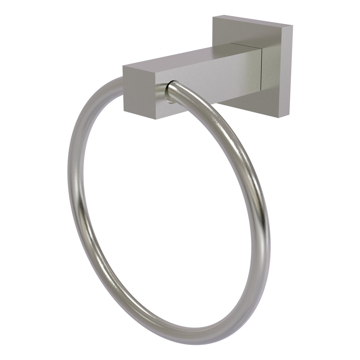 Allied Brass Montero Matte Black Wall Mount Towel Ring, 6-inch