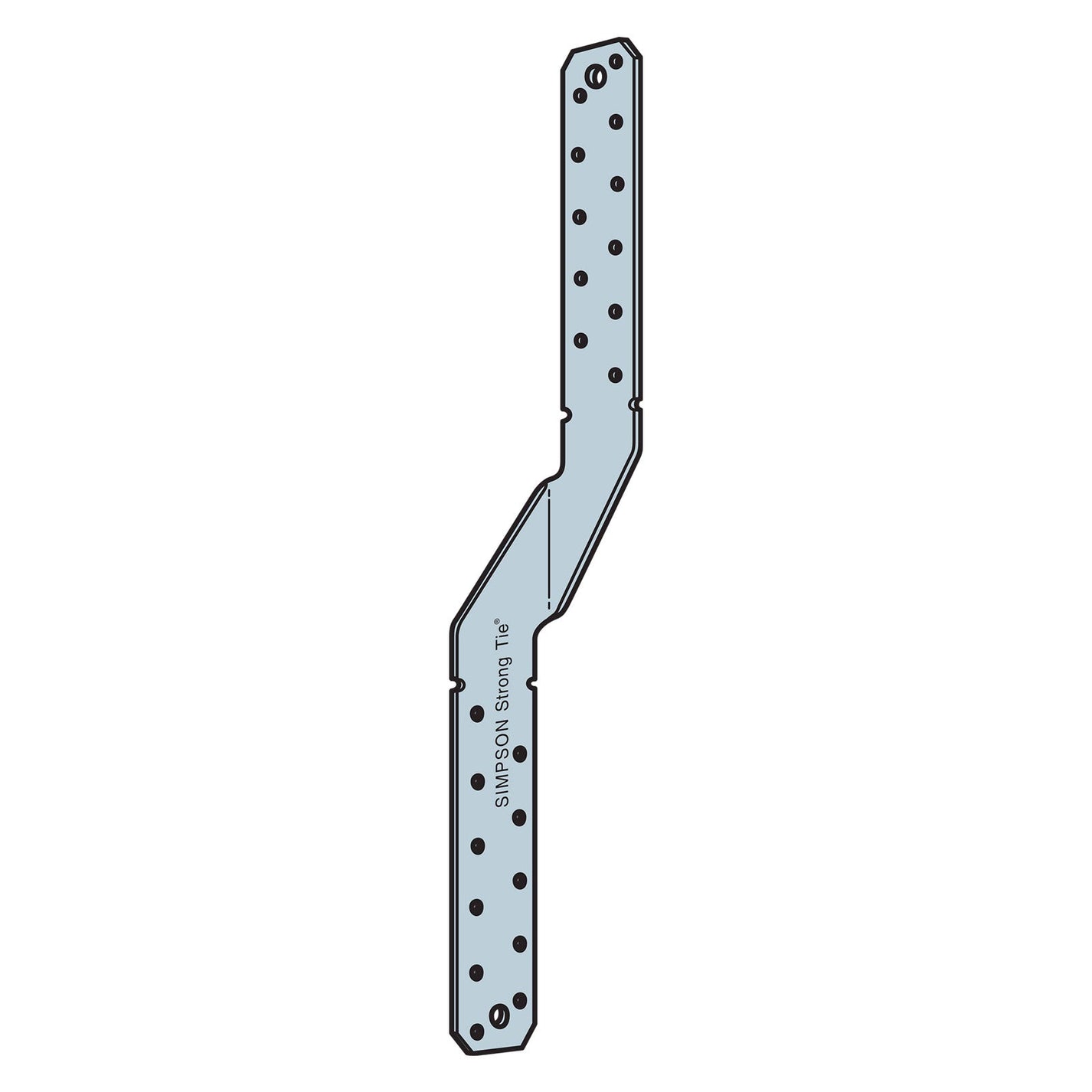 Simpson MTS Galvanized Twist Strap 16"