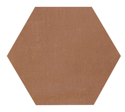 Moroccan Concrete Terra Cotta 8 in. x 9 in. Glazed Porcelain Hexagon Floor and Wall Tile (9.37 sq. ft./Case)