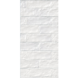 Mallorca White Ceramic Wall Tile - 2.5 x 8 in.