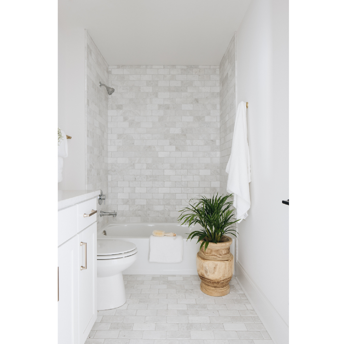 Meram Blanc Carrara Tumbled 3 x 6 in.
