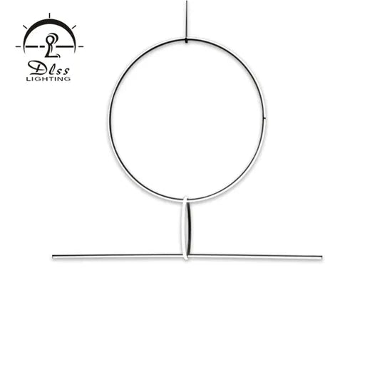 DLSS Lighting Metal Circle Acrylic Pendant Light LED Lighting Simple Lamp Modern Chandelier