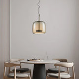 DLSS Metal Glass Lamp Shade Home Decor Dining Room LED Pendant Light