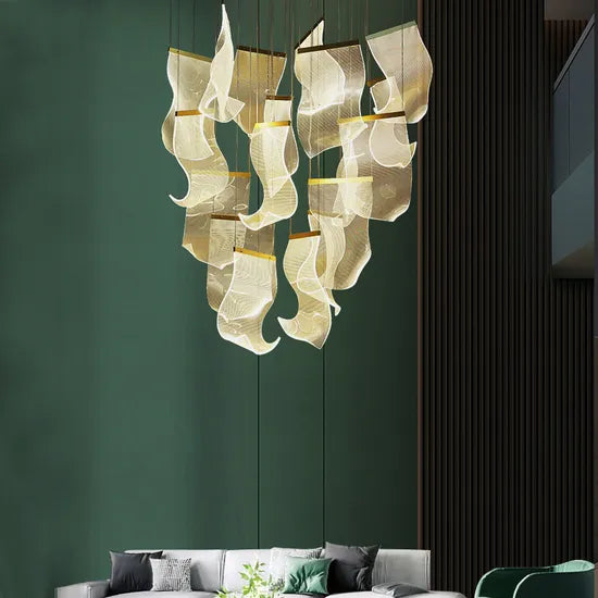 DLSS Modern Hotel LED Chandeliers Decorative Hanging Chandelier Pendant Lighting