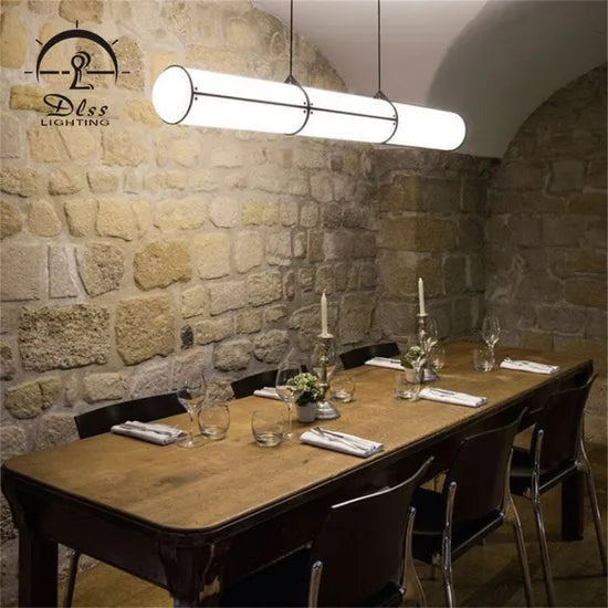 DLSS Modern Lamp Tube Shade Pendant Lamp