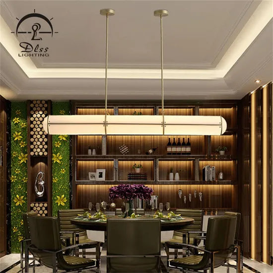 DLSS Modern Lamp Tube Shade Pendant Lamp