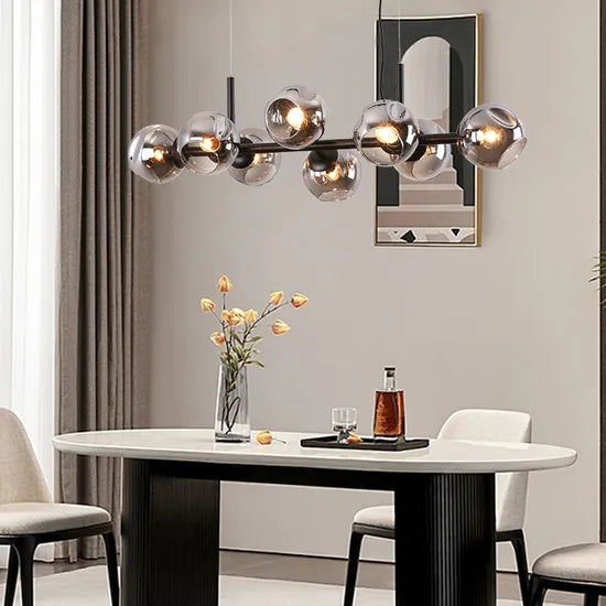 Dlss Modern Style Glass Iron LED Chandelier for Home Decoration Indoor Hotel Interior-Lighting