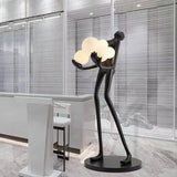 DLSS Modern Style Interior-Lighting Hotel Standing Light Model Man LED Floor Lamp