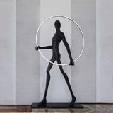 DLSS Modern Style Interior-Lighting Hotel Standing Light Model Man LED Floor Lamp