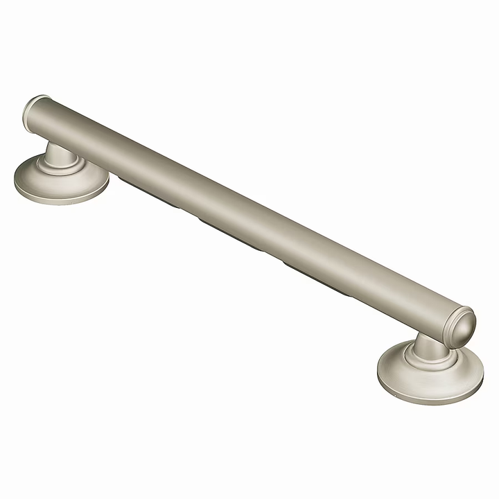 Moen Home Care Grab-Bar 16-in Brushed Nickel Wall Mount (ADA Compliant) Grab Bar