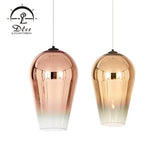 Dlss Lighting Multiplier-Color Glass Pendant Lighting with Holder Lamp E27