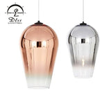 Dlss Lighting Multiplier-Color Glass Pendant Lighting with Holder Lamp E27