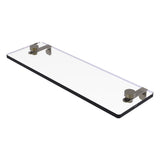 Allied Brass Matte Black 1-Tier Brass Wall Mount Bathroom Shelf