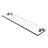 Allied Brass Matte Black 1-Tier Brass Wall Mount Bathroom Shelf