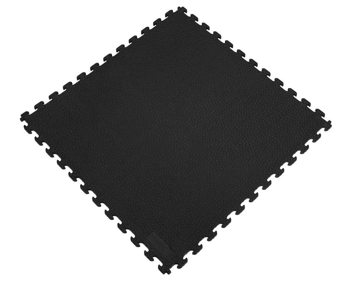Norsk Rhino-Tec 18.3 in. x 18.3 in. Black PVC Sport and Gym Flooring Tile (6-Pieces)