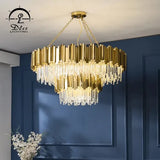 DLSS Lighting New Design Pendant Light Optical Grade Crystal Lamp Indoor Living Room Chandelier