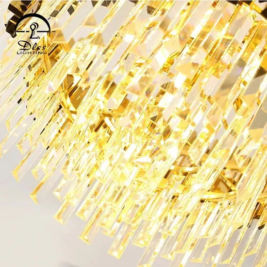 DLSS Lighting New Design Pendant Light Optical Grade Crystal Lamp Indoor Living Room Chandelier