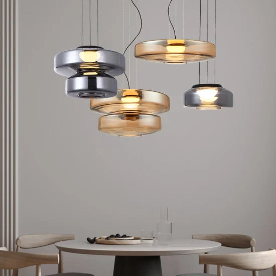 DLSSlighting Nordic Style Glass Lamp Interior Light Home Restaurant Decoration LED Pendant Lighting