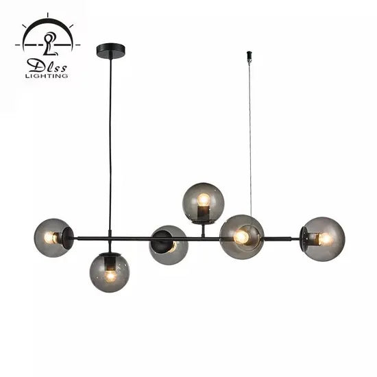 DLSSlighting Nordic Style Modern Design Home Dining Table Glass Ball Hanging Decorative LED Ceiling Pendant Light