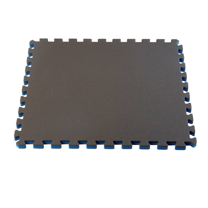 Norsk Blue/Black 24 in. x 24 in. EVA Foam Multi-Purpose Reversible Interlocking Tile (12-Tile)