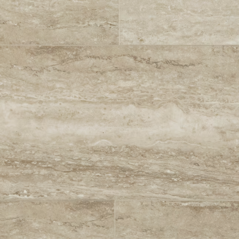 Nouveax Positano Travertine 20-mil x 12-in W x 24-in L Waterproof Interlocking Luxury Vinyl Tile Flooring