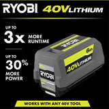 RYOBI 40V Lithium-Ion 6Ah High Capacity Battery (OP4060A1)