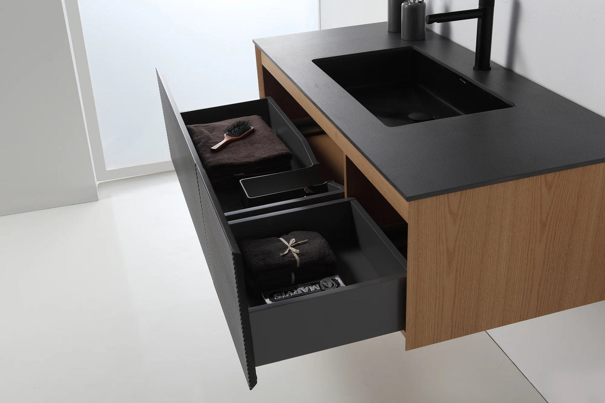 Oslo 48 in. Washed Oak Vanity – Includes Mirror