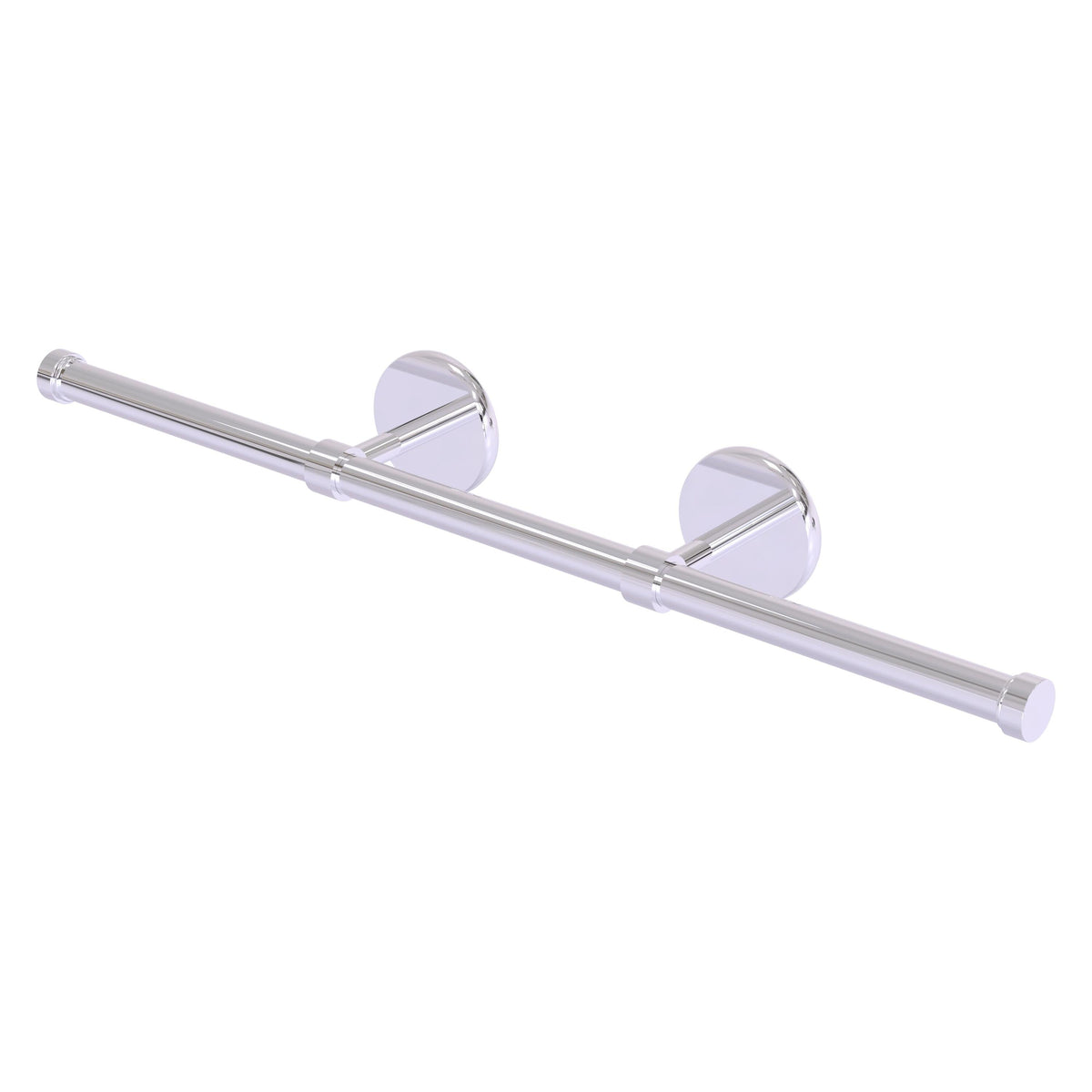 Allied Brass Prestige Skyline Collection Wall Mounted Horizontal Guest Towel Holder in Unlacquered Brass, 22 in