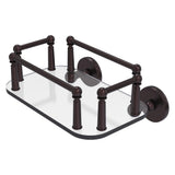 Allied Brass Prestige Skyline Collection Wall Mounted Glass Guest Towel Tray in Polished Chrome