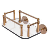 Allied Brass Prestige Skyline Collection Wall Mounted Glass Guest Towel Tray in Venetian Bronze