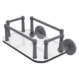 Allied Brass Prestige Skyline Collection Wall Mounted Glass Guest Towel Tray in Polished Chrome