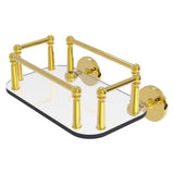 Allied Brass Prestige Skyline Collection Wall Mounted Glass Guest Towel Tray in Venetian Bronze