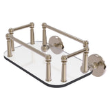Allied Brass Prestige Skyline Collection Wall Mounted Glass Guest Towel Tray in Polished Chrome